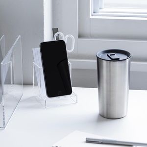 stainless steel hot/cold thermal mug. New.